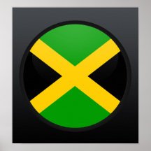 Jamaica quality Flag Circle Poster