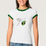 Jamaica Slippery When Wet Womens T-shirt