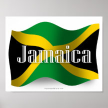Jamaica Waving Flag Posters