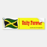 Jamaican  bumper stickers-unity forever