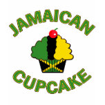 Jamaican Cupcake in Jamaican colours t-shirts