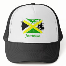 Jamaican grunge flag designs hat
