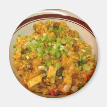 Jambalaya Cooking Dinner Food Fridge Magnets