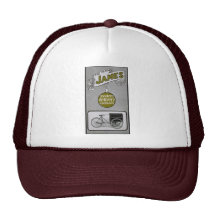 James 1913 Delivery Bicycle Advertisment Mesh Hat