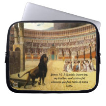 James 1:2 Christian Martyr Lap Top Sleeve 10 inch Computer Sleeve
