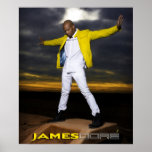 James Dore' Poster Arms Wide Yellow Jacket