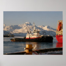 James Dunlap Tugboat in Dutch Harbour, Alaska Posters