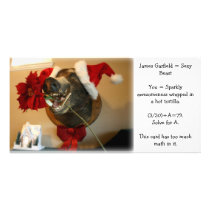 James Garfield Christmas photo card
