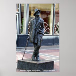 James Joyce Statue : Dublin Ireland Print