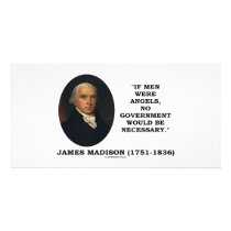 James Madison If Men Were Angels No Gov't Would Be Personalized Photo Card