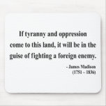 James Madison Quote 2a mousepads