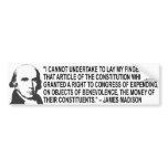 James Madison Quote Bumper Sticker bumper stickers