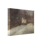 James McNeill Whistler - Gold Snow in Chelsea Stretched Canvas Print