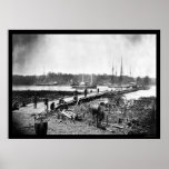 James River Bridge, VA 1864 Print