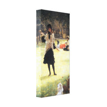 James Tissot - Cricket Stretched Canvas Prints
