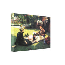 James Tissot - In the sun Stretched Canvas Print