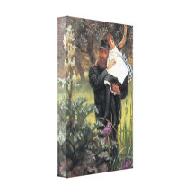 James Tissot - The widower Stretched Canvas Prints