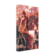 James Tissot - The women in the cars Gallery Wrapped Canvas