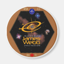 James Webb Space Telescope CSA Patch Refrigerator Magnet