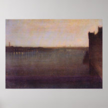 James Whistler - Westminster Bridge Print