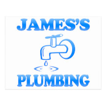 James's Plumbing Postcard