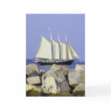 Jamestown Sailboat Greeting Card