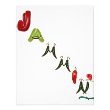 Jammin' Chilli Peppers Personalised Announcements