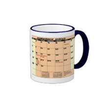 Jan 2012 Patriotic Calendar Mug Please See Notes