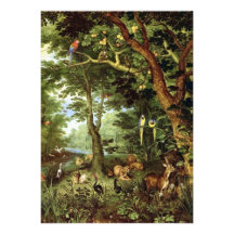 Jan Bruegel the Elder - Paradise Personalized Invites