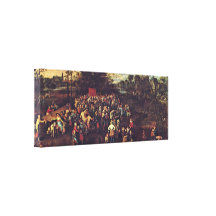 Jan Brueghel the Elder - The Wedding Banquet Gallery Wrapped Canvas