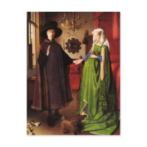 Jan van Eyck: Arnolfini Wedding Portrait Postcard