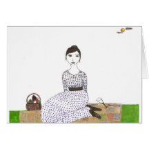 Jane Austen Picnic Greeting Card