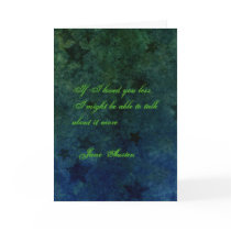 Jane Austen Quote Greeting Card CUSTOMIZED