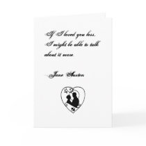 Jane Austen Quote Greeting Card CUSTOMIZED