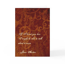 Jane Austen Quote Greeting Card CUSTOMIZED