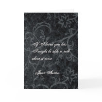 Jane Austen Quote Greeting Card CUSTOMIZED