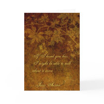 Jane Austen Quote Greeting Card CUSTOMIZED