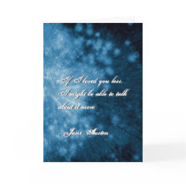 Jane Austen Quote Greeting Card CUSTOMIZED