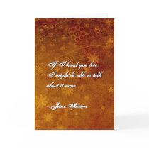 Jane Austen Quote Greeting Card CUSTOMIZED