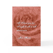 Jane Austen Quote Greeting Card CUSTOMIZED
