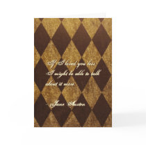 Jane Austen Quote Greeting Card CUSTOMIZED