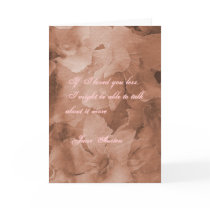 Jane Austen Quote Greeting Card CUSTOMIZED