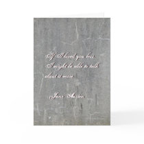 Jane Austen Quote Greeting Card CUSTOMIZED