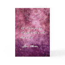 Jane Austen Quote Greeting Card CUSTOMIZED