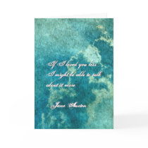 Jane Austen Quote Greeting Card CUSTOMIZED