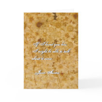 Jane Austen Quote Greeting Card CUSTOMIZED