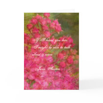 Jane Austen Quote Greeting Card CUSTOMIZED