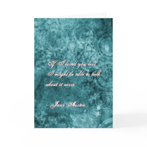 Jane Austen Quote Greeting Card CUSTOMIZED