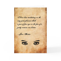 Jane Austen Quote Greeting Card CUSTOMIZED