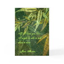 Jane Austen Quote Greeting Card CUSTOMIZED